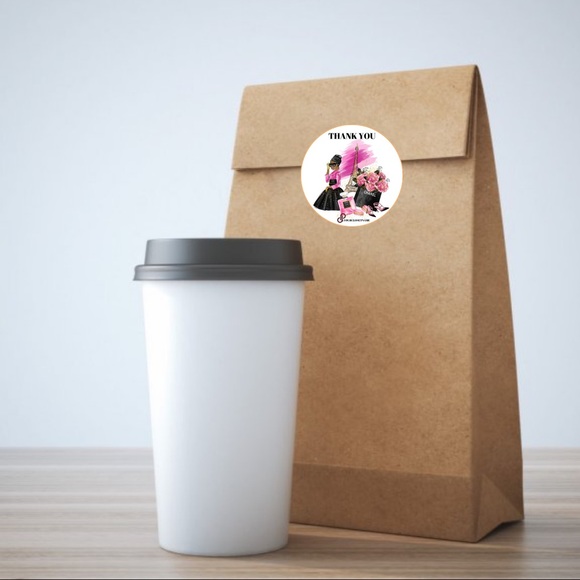 Thank you Packaging Round Stickers Label - Picture 8 of 15